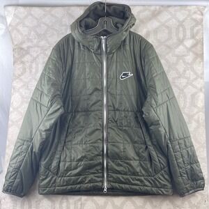 Nike Sportswear Synthetic-Fill Hooded Jacket Olive Green CU4422-380 Mens L